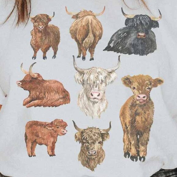 Highland Cow and Bear T-shirt, men_s bear tee, groomsmen gift, animal shirt - Picture 3 of 3
